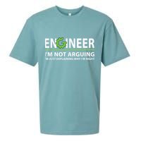 Engineer I'm Not Arguing Funny Engineering Quote Engineers Sueded Cloud Jersey T-Shirt