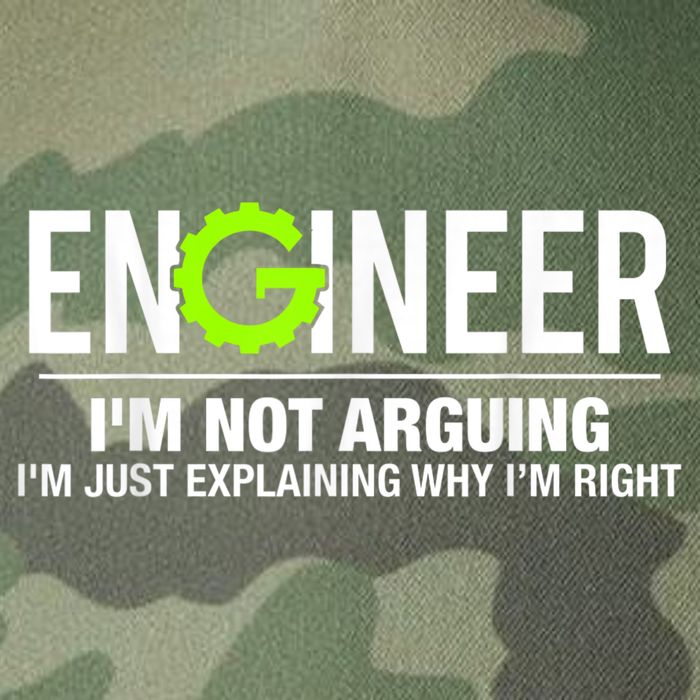 Engineer I'm Not Arguing Funny Engineering Legacy Tie Dye Trucker Hat