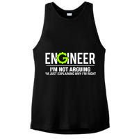 Engineer I'm Not Arguing Funny Engineering Ladies PosiCharge Tri-Blend Wicking Tank