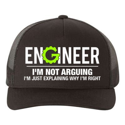 Engineer I'm Not Arguing Funny Engineering Yupoong Adult 5-Panel Trucker Hat