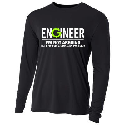 Engineer I'm Not Arguing Funny Engineering Cooling Performance Long Sleeve Crew