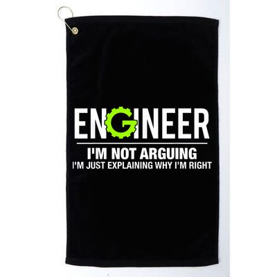 Engineer I'm Not Arguing Funny Engineering Golf Towel