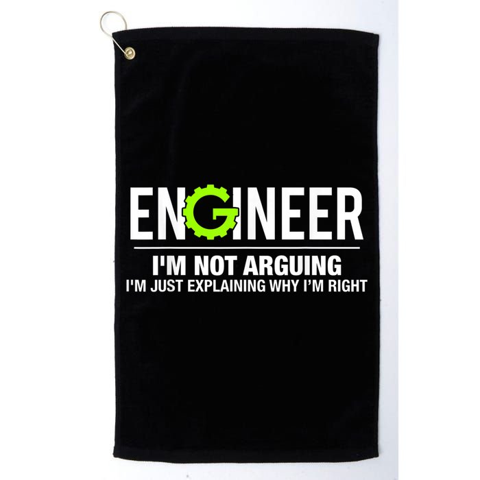Engineer I'm Not Arguing Funny Engineering Golf Towel