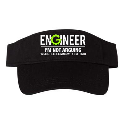Engineer I'm Not Arguing Funny Engineering Visor