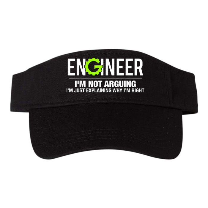 Engineer I'm Not Arguing Funny Engineering Visor