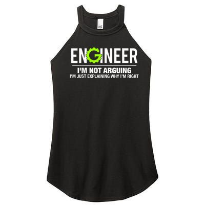 Engineer I'm Not Arguing Funny Engineering Women’s Perfect Tri Rocker Tank