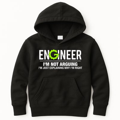 Engineer I'm Not Arguing Funny Engineering Kids Hoodie
