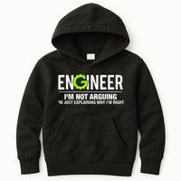 Engineer I'm Not Arguing Funny Engineering Kids Hoodie