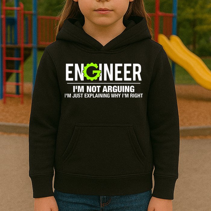 Engineer I'm Not Arguing Funny Engineering Kids Hoodie