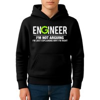 Engineer I'm Not Arguing Funny Engineering Kids Hoodie