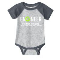 Engineer I'm Not Arguing Funny Engineering Infant Baby Jersey Bodysuit