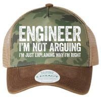 Engineer I'm Not Arguing Just Explaining Why I'm Right Premium Legacy Tie Dye Trucker Hat