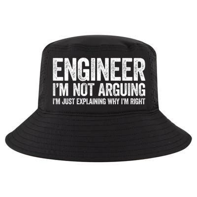 Engineer I'm Not Arguing Just Explaining Why I'm Right Premium Cool Comfort Performance Bucket Hat