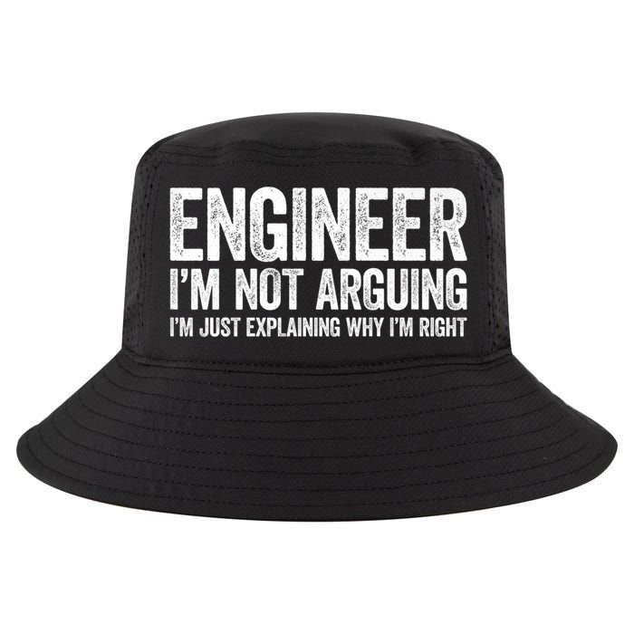 Engineer I'm Not Arguing Just Explaining Why I'm Right Premium Cool Comfort Performance Bucket Hat