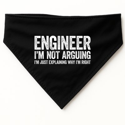 Engineer I'm Not Arguing Just Explaining Why I'm Right Premium USA-Made Doggie Bandana