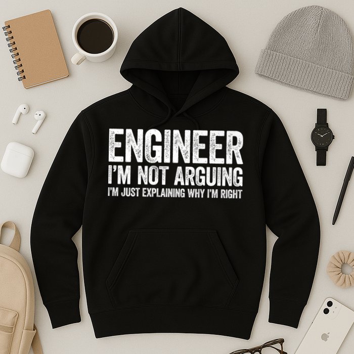 Engineer I'm Not Arguing Just Explaining Why I'm Right Premium Hoodie