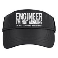 Engineer I'm Not Arguing Just Explaining Why I'm Right Premium Adult Drive Performance Visor