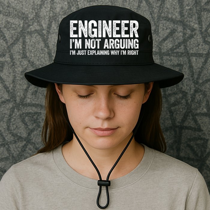 Engineer I'm Not Arguing Just Explaining Why I'm Right Premium Bucket Hat