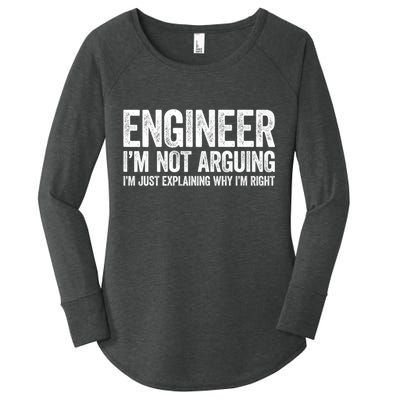 Engineer I'm Not Arguing Just Explaining Why I'm Right Premium Women's Perfect Tri Tunic Long Sleeve Shirt