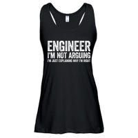 Engineer I'm Not Arguing Just Explaining Why I'm Right Premium Ladies Essential Flowy Tank