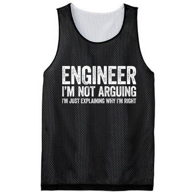 Engineer I'm Not Arguing Just Explaining Why I'm Right Premium Mesh Reversible Basketball Jersey Tank