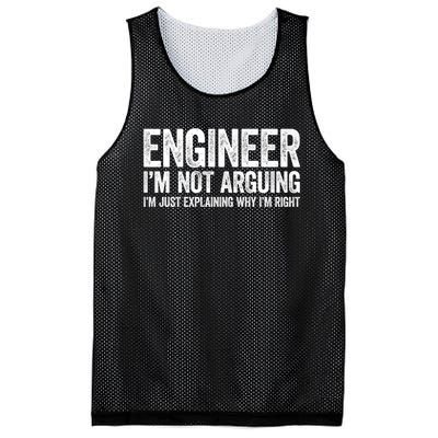 Engineer I'm Not Arguing Just Explaining Why I'm Right Premium Mesh Reversible Basketball Jersey Tank