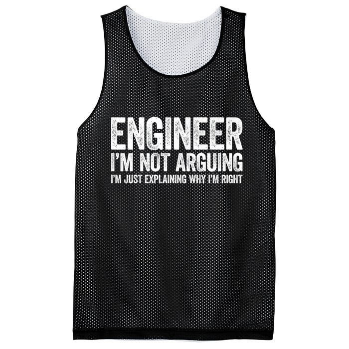 Engineer I'm Not Arguing Just Explaining Why I'm Right Premium Mesh Reversible Basketball Jersey Tank