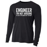 Engineer I'm Not Arguing Just Explaining Why I'm Right Premium Cooling Performance Long Sleeve Crew