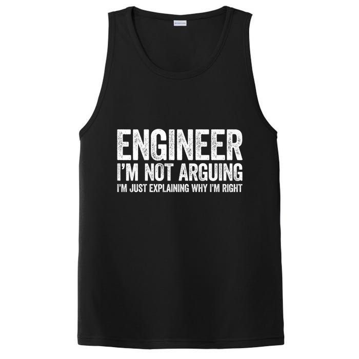 Engineer I'm Not Arguing Just Explaining Why I'm Right Premium PosiCharge Competitor Tank