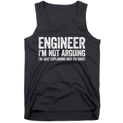 Engineer I'm Not Arguing Just Explaining Why I'm Right Premium Tank Top