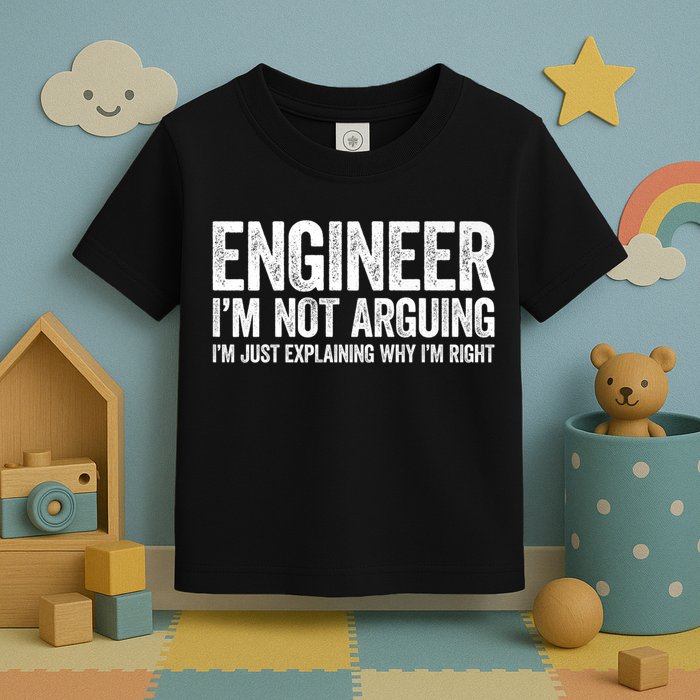 Engineer I'm Not Arguing Just Explaining Why I'm Right Premium Toddler T-Shirt