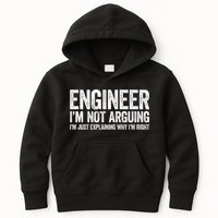 Engineer I'm Not Arguing Just Explaining Why I'm Right Premium Kids Hoodie
