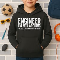 Engineer I'm Not Arguing Just Explaining Why I'm Right Premium Kids Hoodie