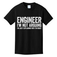 Engineer I'm Not Arguing Just Explaining Why I'm Right Premium Kids T-Shirt
