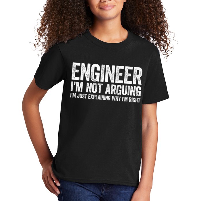 Engineer I'm Not Arguing Just Explaining Why I'm Right Premium Kids T-Shirt