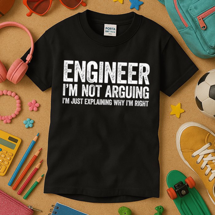 Engineer I'm Not Arguing Just Explaining Why I'm Right Premium Kids T-Shirt
