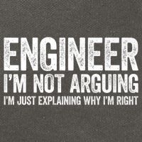 Engineer I'm Not Arguing Just Explaining Why I'm Right Premium Cotton Canvas Backpack