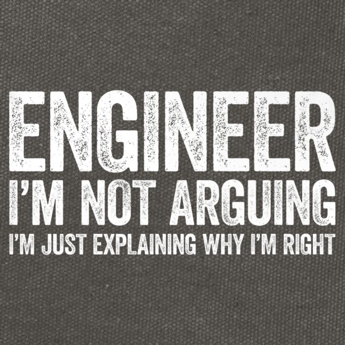 Engineer I'm Not Arguing Just Explaining Why I'm Right Premium Cotton Canvas Backpack
