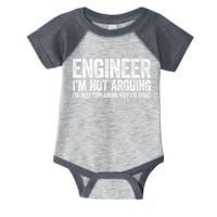 Engineer I'm Not Arguing Just Explaining Why I'm Right Premium Infant Baby Jersey Bodysuit