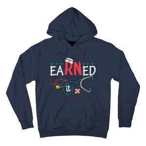 earned it nurse graduation nursing grad student rn lpn Hoodie