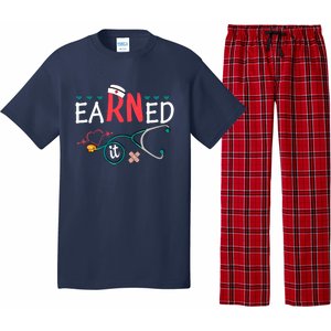 earned it nurse graduation nursing grad student rn lpn Pajama Set