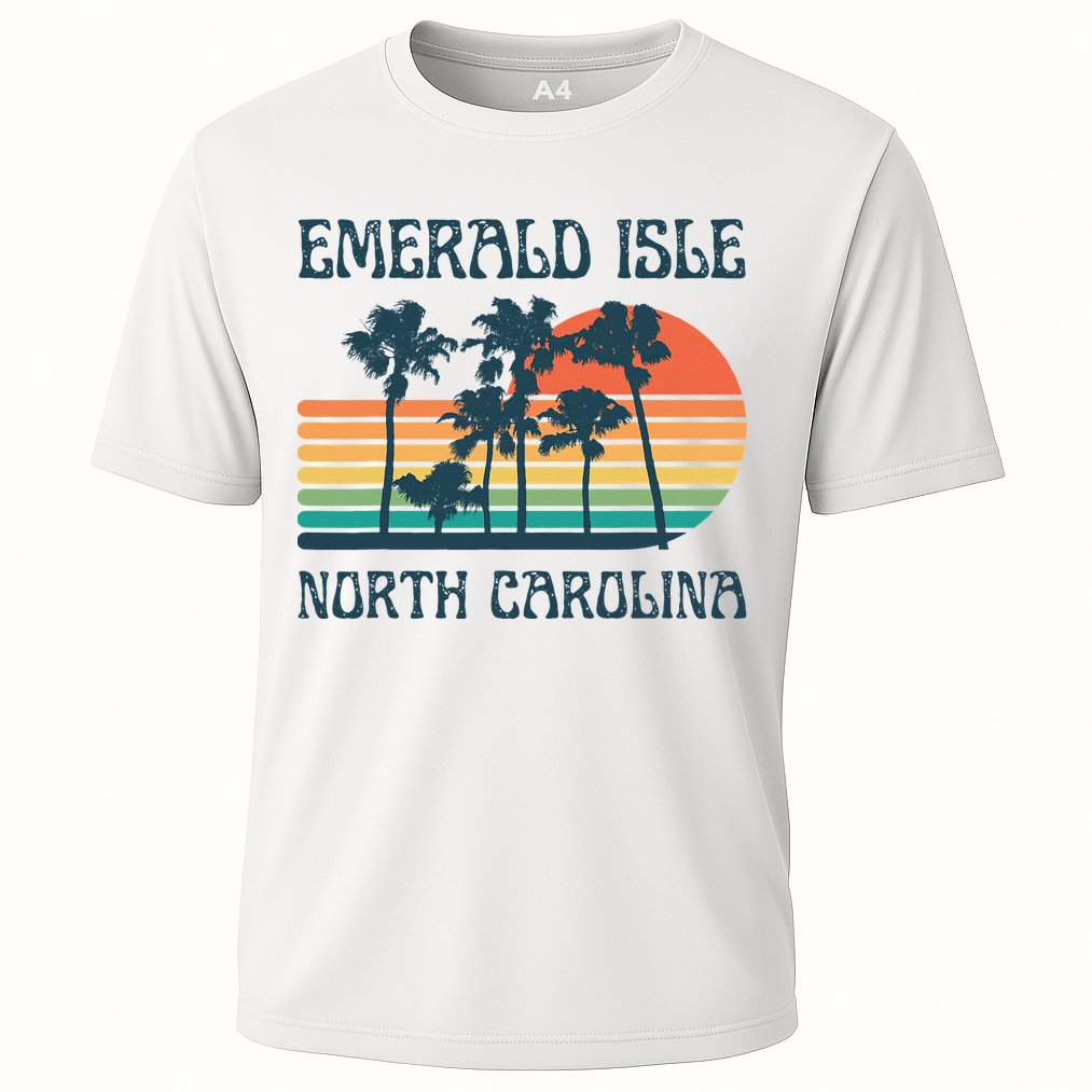 Emerald Isle North Carolina Beach Summer Vacation Vintage Performance Shirt