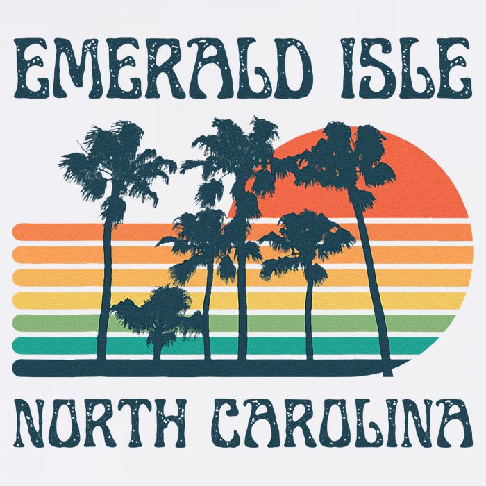 Emerald Isle North Carolina Beach Summer Vacation Vintage Button