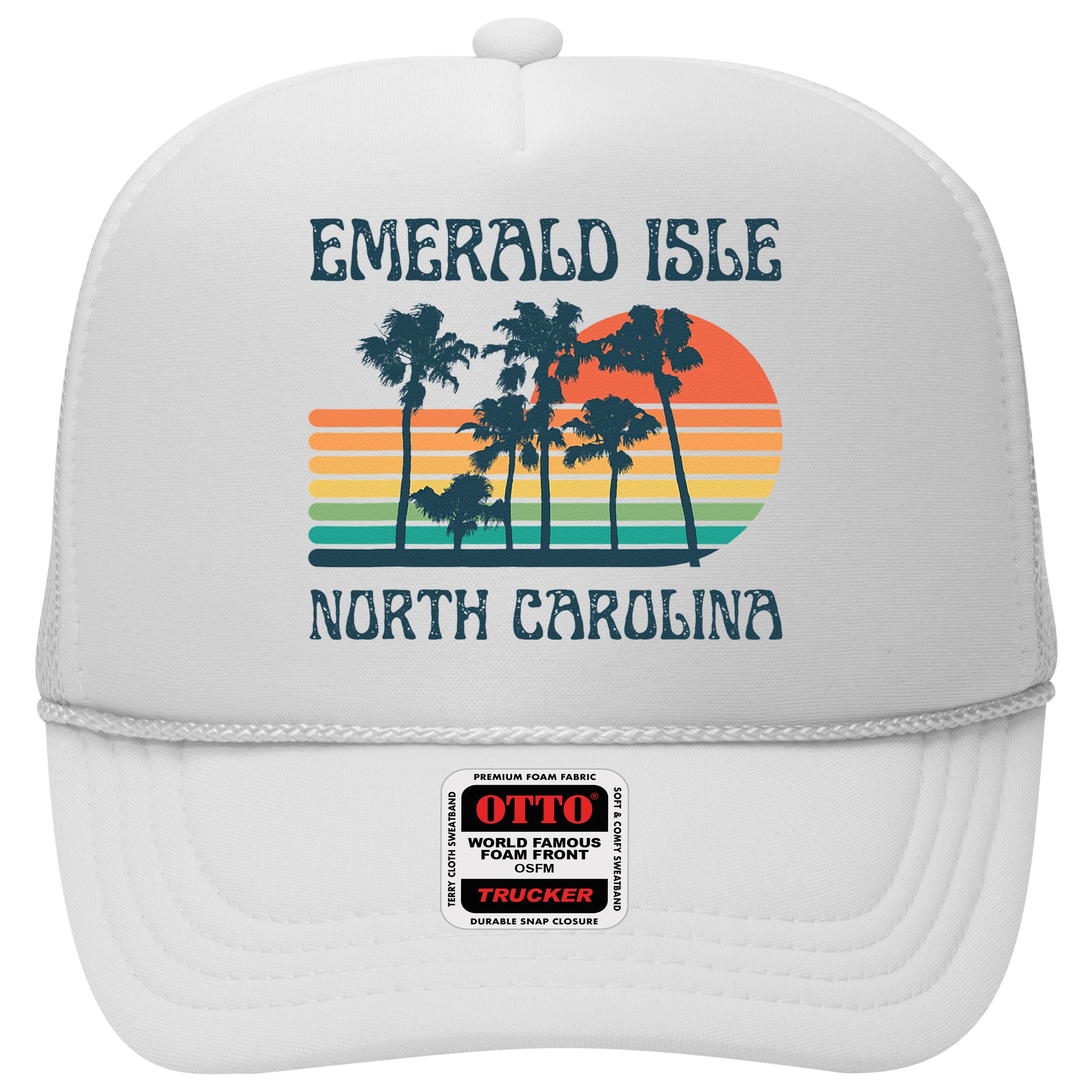 Emerald Isle North Carolina Beach Summer Vacation Vintage Hat