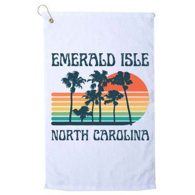 Emerald Isle North Carolina Beach Summer Vacation Vintage Golf Towel