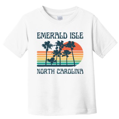 Emerald Isle North Carolina Beach Summer Vacation Vintage Toddler T-Shirt