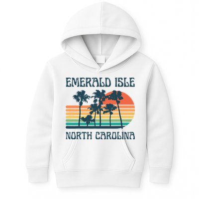 Emerald Isle North Carolina Beach Summer Vacation Vintage Kids Hoodie