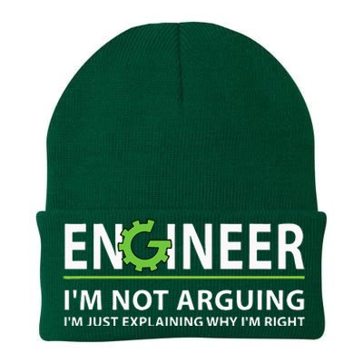 Engineer Im Not Arguing Funny Engineering Quote Engineers Knit Cap Winter Beanie