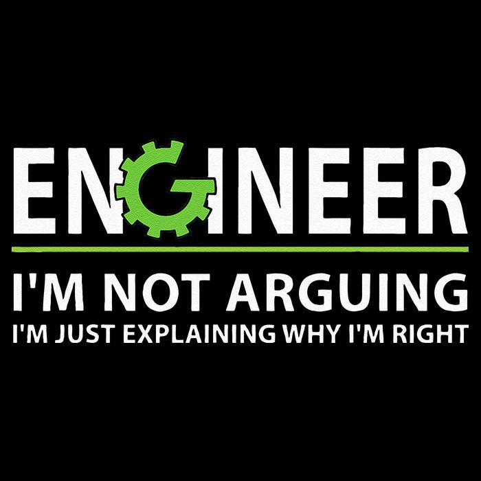 Engineer Im Not Arguing Funny Engineering Quote Engineers 7-Panel Snapback Hat