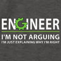 Engineer Im Not Arguing Funny Engineering Quote Engineers Vector Backpack